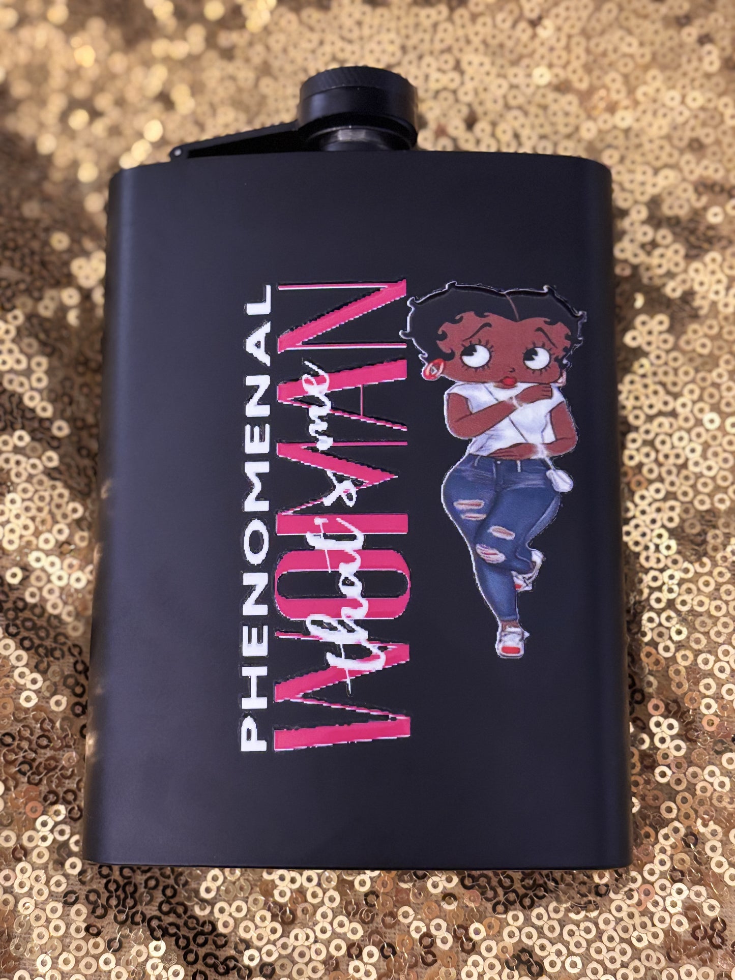 Phenomenal Woman Betty Boop Flask