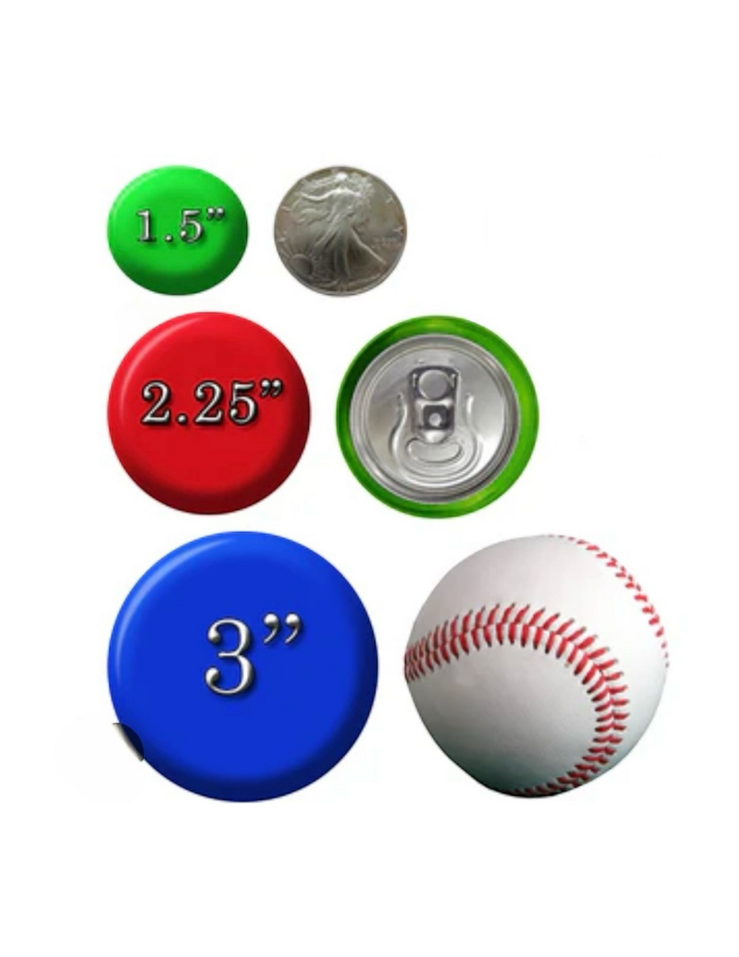 Custom Set of 3 Pinback Buttons