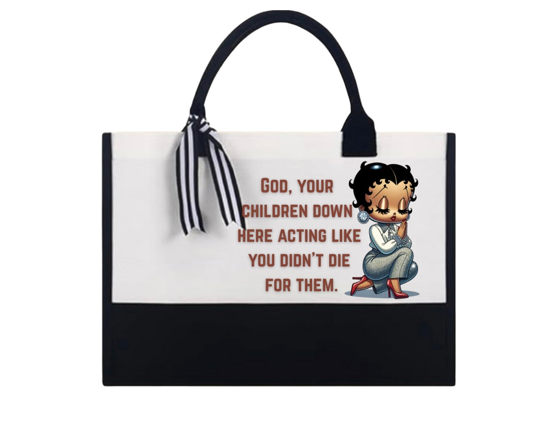 Expression Canvas Tote Bag