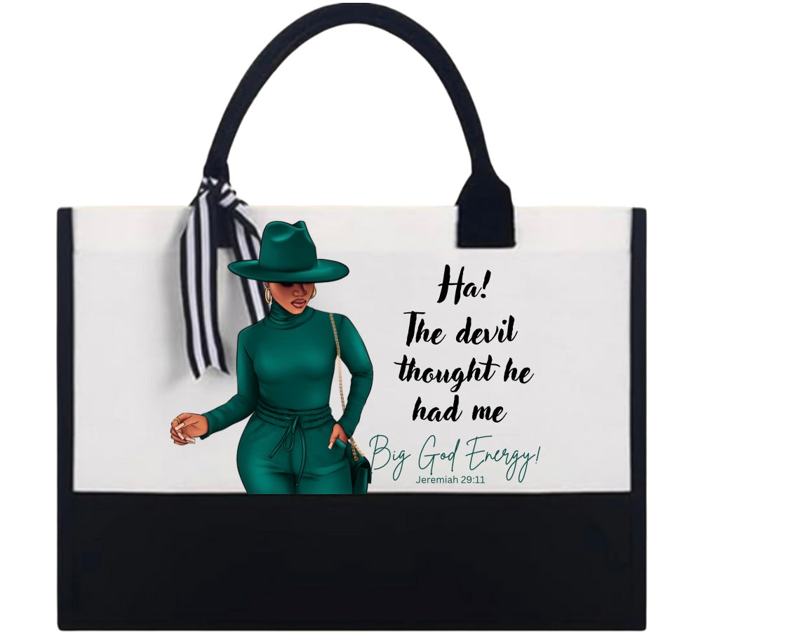Expression Canvas Tote Bag