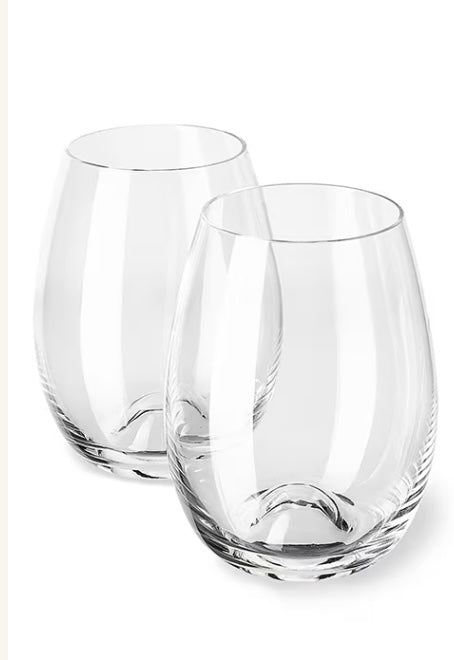 Custom Stemless Wine Glass Set