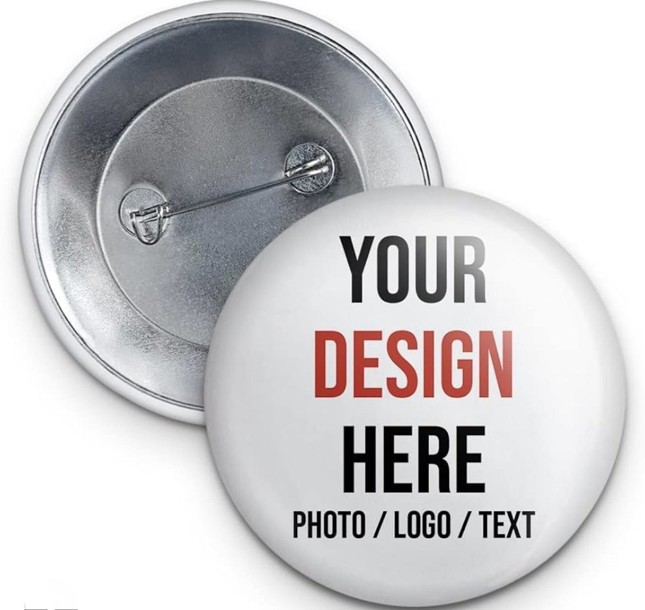 Custom Set of 3 Pinback Buttons – Be Gifted Custom Collections