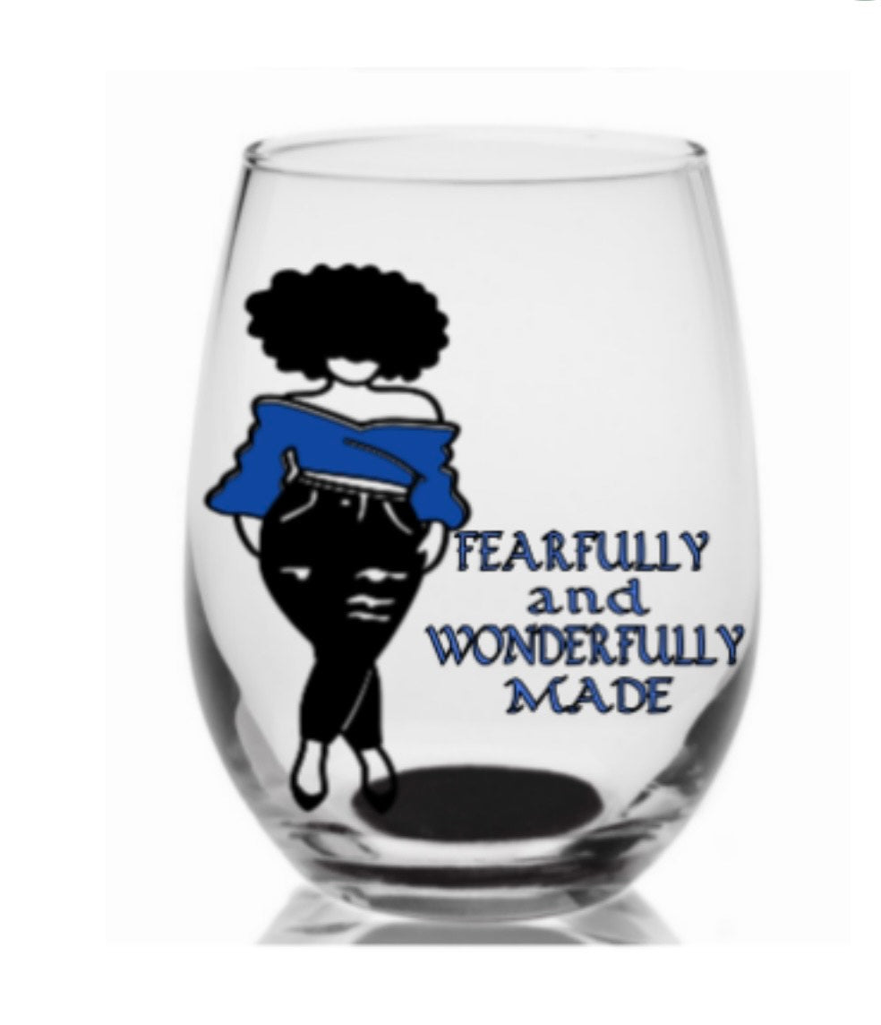 Custom Stemless Wine Glass